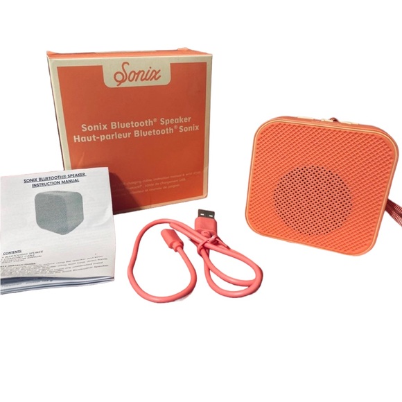 Sonix Bluetooth compact speaker pink NEW - Picture 1 of 5